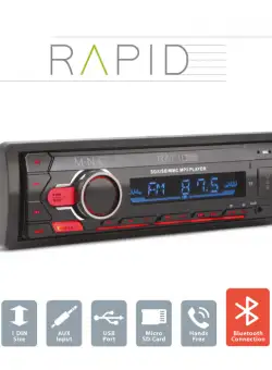 Player auto , zRapid, - 1 DIN - 4 x 50 W - BT - MP3 - AUX - SD - USB