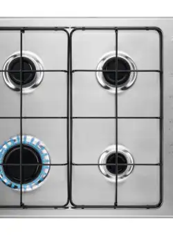 Plita Gaz Zanussi ZGH62414XA, 4 Arzatoare Gaz, Inox, 60 Cm