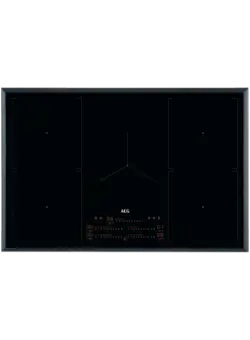 Plita Inductie AEG IKE85753FB, PowerBoost, Hob2Hood, 5 Zone, Negru, 78 x 52 Cm