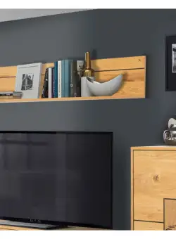 Polita Urbano Oak, Stejar Rustic Si Negru, 150 Cm