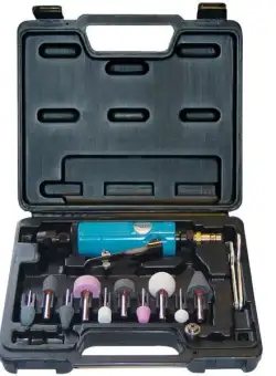 Polizor pneumatic Gude 40032, 1 4 , 22000 rpm, set 15 piese