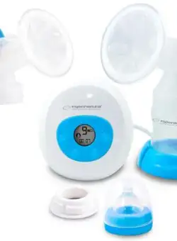 Pompa de san electrica/manuala ESPERANZA GEMELOS (Alb/Albastru)