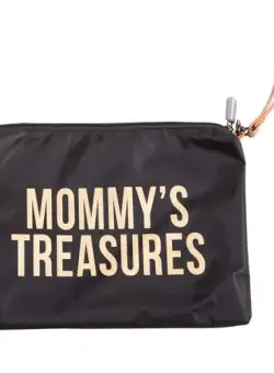 Poseta Childhome Mommy Clutch 33x23 cm Negru