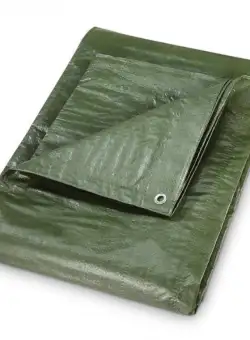 Prelata impermeabila din polietilena laminata Dema 24703, verde, 3 x 6 m