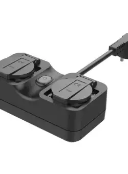 Prelungitor inteligent de exterior 2 prize WiFi MEROSS MSS620HK aplicatie MEROSS (HomeKit)