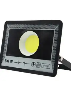 Proiector de Exterior Techstar® 50W, LED COB, IP66, Lumina Rece, Culoare 6500K, Corp Aluminiu, Suport Reglabil