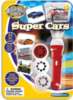 Proiector tip lanterna Brainstorm Super masini E2047, 3 Discuri, 3+ ani (Multicolor)