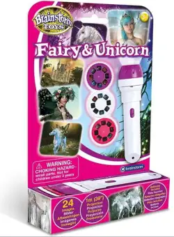 Proiector tip lanterna Brainstorm Zane si unicorni E2042, 3 Discuri, 3+ ani (Multicolor)