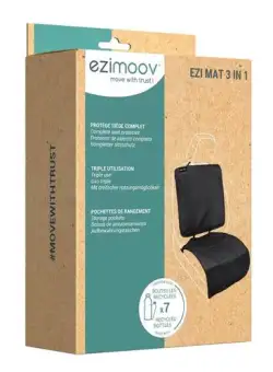 Protectie bancheta Ezimoov 3 in 1 EZ-1201, Eco friendly (Negru)