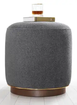 Puf Zeone, Gri, 42x43x42 cm