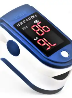 Puls-oximetru LED de Precizie, Puls 25-250 BPM, Saturatie Oxigen 70-99% , Bratara Textila, Saculet Depozitare