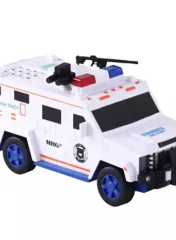 Pusculita Electronica MRG M-6688-19, Masina de politie, Cu PIN, Alb C529