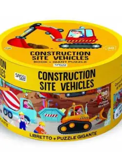 Puzzle (30 piese) cu carte - Vehicule