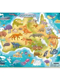 Puzzle cu rama - Australia (53 piese)