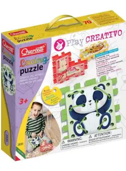 Puzzle cu sireturi Quercetti