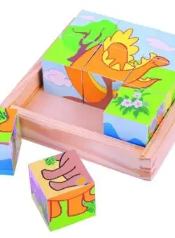 Puzzle cubic BigJigs BJ513, Dinozauri