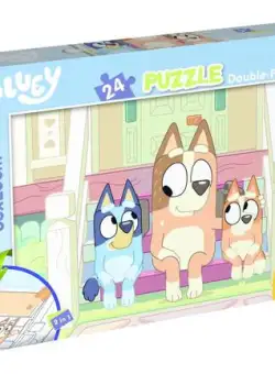 Puzzle de colorat - Bluey & Mr Monkey Jocks (24 piese)