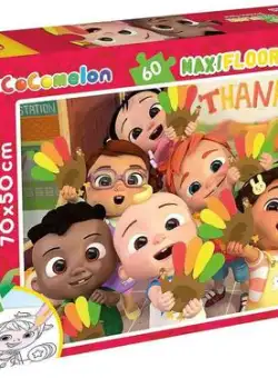 Puzzle de colorat maxi - Cocomelon si prietenii (60 piese)