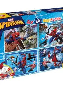 Puzzle de colorat maxi - Spiderman (4 x 48 de piese)