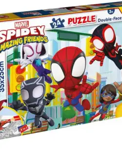 Puzzle de colorat - Paienjenelul Marvel și prietenii lui uimitori (24 de piese)