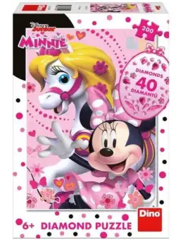 Puzzle Dino Minnie si calutul, 6+ ani, 200 Piese (Multicolor)