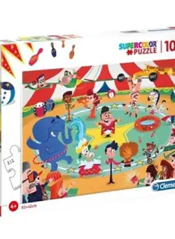 Puzzle supercolor Crazy Circus, 104 piese