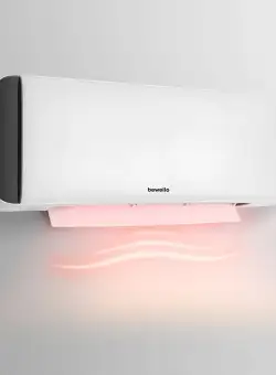 Radiator de perete - 1000 2000W - display LED - 230V - alb - Bewello