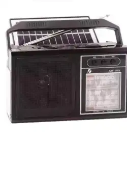 Radio Portabil FM/AM/SW, Bluetooth, USB/TF, Lanterna, Panou Solar, Antena Telescopica, Retro Style, Negru