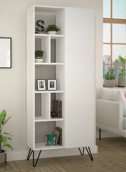 Raft de carti Jedda Bookcase alb