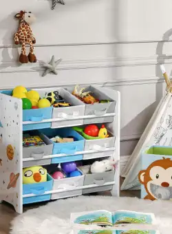 Raft De Depozitare Pentru Copii, Alb, 62.5 Cm
