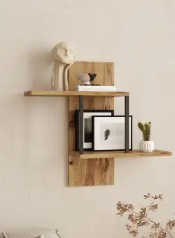 Raft de perete Lancelot, Stejar, 66 x 60 x 20 cm