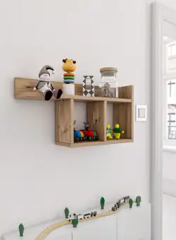 Raft de perete Room, Gri, 72x37x18 cm