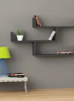 Raft de perete Tibet antracit