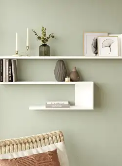 Raft de perete Zig Zag, Alb, 120 x 72 x 15 cm