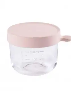 Recipient ermetic sticla 150 ml Roz