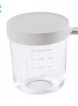 Recipient ermetic sticla Beaba 250ml - Gri