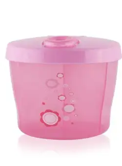 Recipient pentru lapte praf Lorelli, 3 compartimente, portabil, Pink