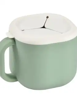 Recipient silicon pentru gustari Beaba Sage Green