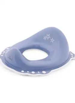 Reductor anatomic de toaleta LORELLI Little Stars Blue, greutate maxima 30 kg, picioruse silicon, structura anti-stropire