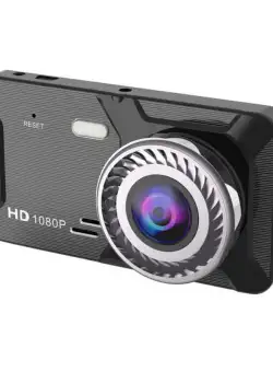 Resigilat Camera Video Auto Dubla Techstar® H309, FullHD, 1080P, Functie WDR, Camera Marsarier 720P, Ecran 4 inch LCD