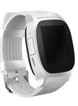 Resigilat Ceas Smartwatch Techstar® T8 Alb, Cartela SIM, 1.54 inch, Apelare, Alerte Sedentarism, Hidratare, Bluetooth 4.0