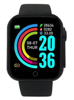 Resigilat Ceas Smartwatch Techstar® Y68 Ultra, Ecran 1.44 inch TFT, Bluetooth 4.0, Notificari Apeluri/Mesaje, Monitorizare Fitness, Ritm Cardiac si Tensiune Arteriala, Compatibil iOS/Android, Negru