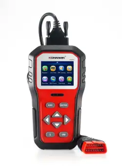 Resigilat Diagnoza OBD2 KONNWEI KW860, Red, Afisare Erori + Descriere, Resetari, Live Data, Freeze Frame, ELM 327 OBDII