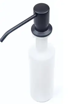 Resigilat Dozator Incorporabil Negru, Pentru Chiuveta, Sapun, Detergent, 300ml