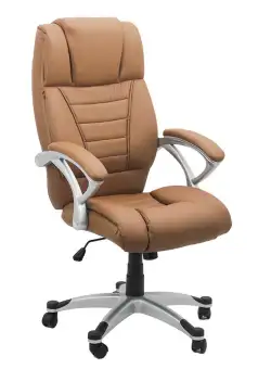 RESIGILAT - Scaun de birou din piele ecologica OFF 223 maro