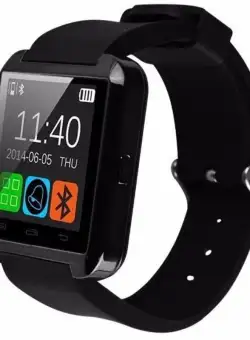 Resigilat Smartwatch Techstar® U8+, Bluetooth, Ecran LCD 1.44inch, Conectare Telefon, Pedometru, Negru