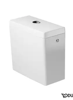Rezervor asezat Duravit Starck 3 cu mecanism Dual-Flush alimentare laterala