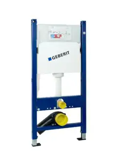 Rezervor incastrat Geberit Duofix Delta 100 de 12 cm grosime cu cadru si actionare frontala H112cm