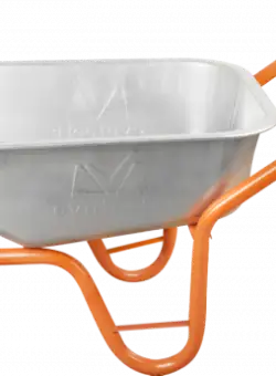 Roaba constructii EVOTOOLS cuva zincata 70-100L portocaliu