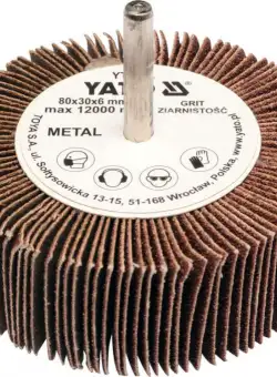 ROATA ABRAZIVA CU TIJA . 80X30X6 P150 YATO